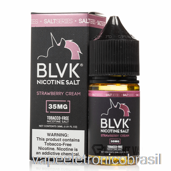 Vape Vaporesso Creme De Morango Sal De Nicotina - Blvk - 30ml 35mg